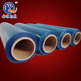 膜 50CM宽塑料薄膜拉伸膜蓝色缠绕D膜大卷PE保鲜膜打包膜包装