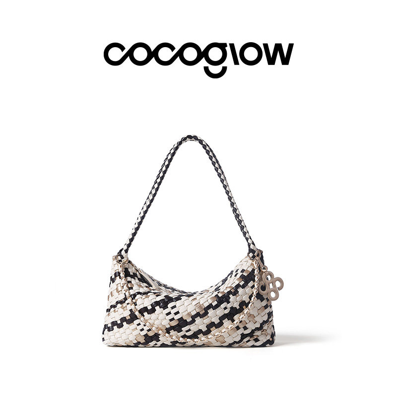 cocoglow26新款腋下hobo编织包超软手工编织包女士单肩腋下包