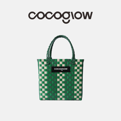 cocoglow绿野仙踪系列菜篮子女士手提包手工编织包泰国小众度假包