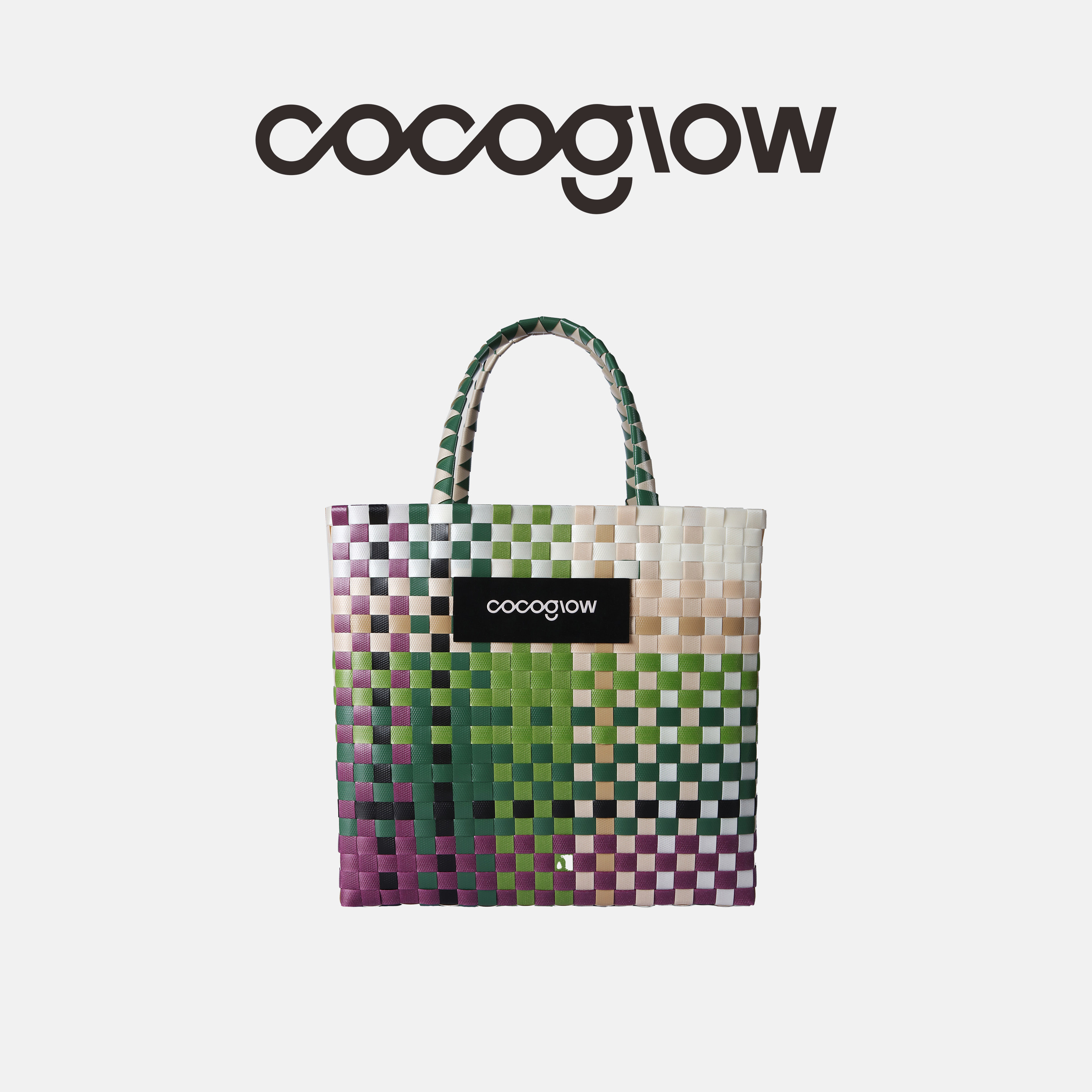 cocoglow大号系列菜篮子手工编织包女士手提包泰国小众设计编织包图片