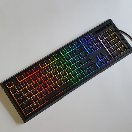 Razer/雷蛇 雨林狼蛛V2RGB幻彩版吃鸡轻机械手感薄膜有线游戏键盘