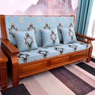 红木沙发垫靠背一体加厚海绵老式 春秋椅坐垫套实木三人联邦椅拆洗