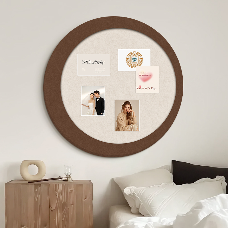 毛毡墙贴照片墙背景板免打孔留言板挂墙相片墙展示板墙面装饰文化