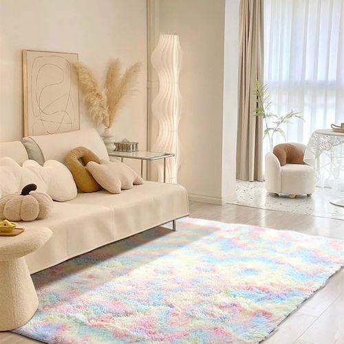 地毯客厅2024新款冬天卧室床边毯高级感毛毯地垫房间茶几长绒加厚