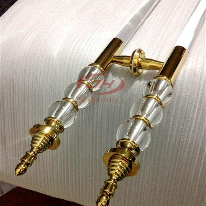 欧式水晶大门拉手 木门把手 玻璃门拉手 大拉手 现代 不锈钢拉手