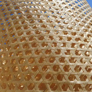 镂空竹编碳化复古装修吊顶竹席民宿酒店农家乐装饰屏风隔断网定制