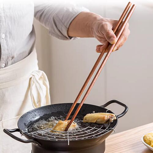 实木加长防烫火锅筷子2双