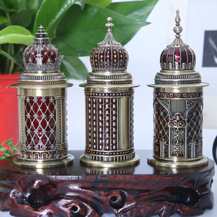 牙签盒餐厅创意杯欧棉签牙签筒 复古牙签罐高档家用 自动按压中式