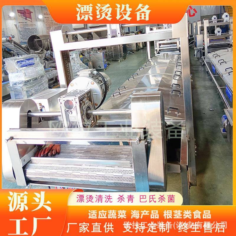 薯片薯条加工漂烫设备 西蓝花漂烫机 甜糯玉米漂烫全套生产线