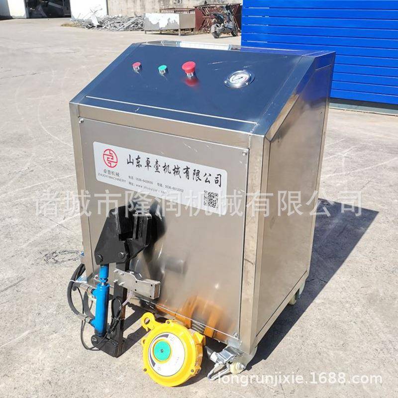 猪脚去壳机器商用猪羊蹄去趾甲蹄壳机 液压猪蹄去壳机 配套平衡器