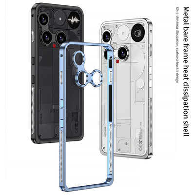 适用于nothing phone3超薄散热金属边框手机壳海马扣设计保护套