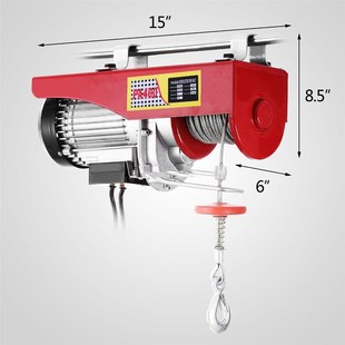 新品 自动升降机 880lbs迷你电动葫芦起重机高架车库绞车遥控便携式