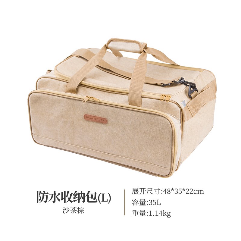 现货户外露营炊具收纳包便携气罐野炊锅卡式炉大号帆布野营野餐包