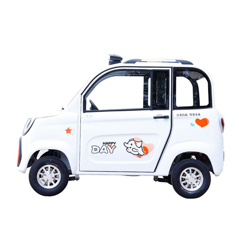 苏客电动双开门小型拉人轿车 低速家用接送孩子全封闭电车厂家直