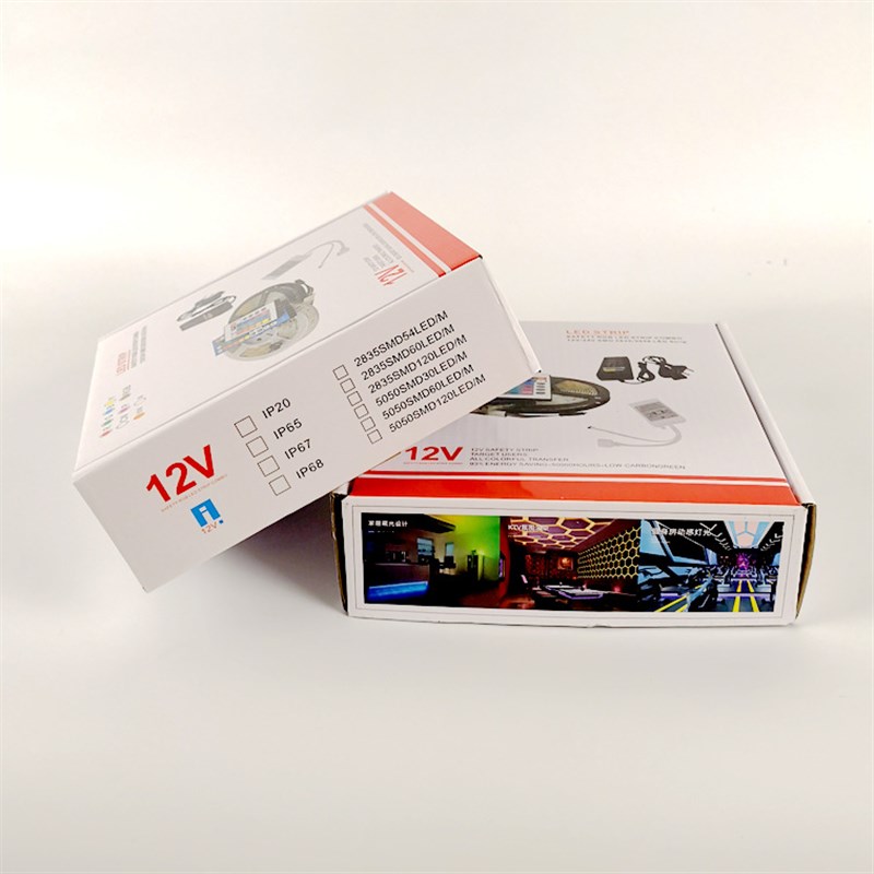 23号 灯带七彩可变色霓虹跑马灯带外防水七彩rgb灯带彩盒套装2835