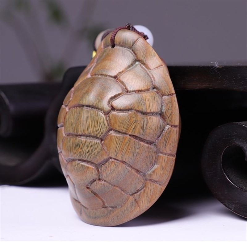 艺铭仙苑 紫檀木富甲天下红酸枝紫光檀乌龟壳文玩手把件送礼佳品