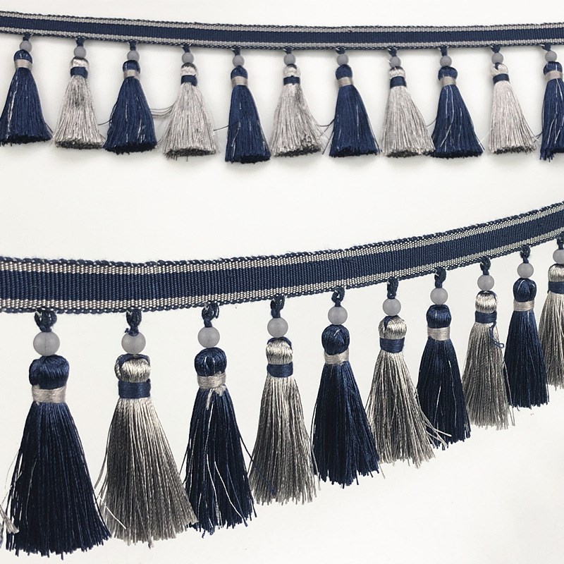 包邮 窗帘婚庆家纺灯罩用精密织带流苏吊穗花边辅料 一条约12米