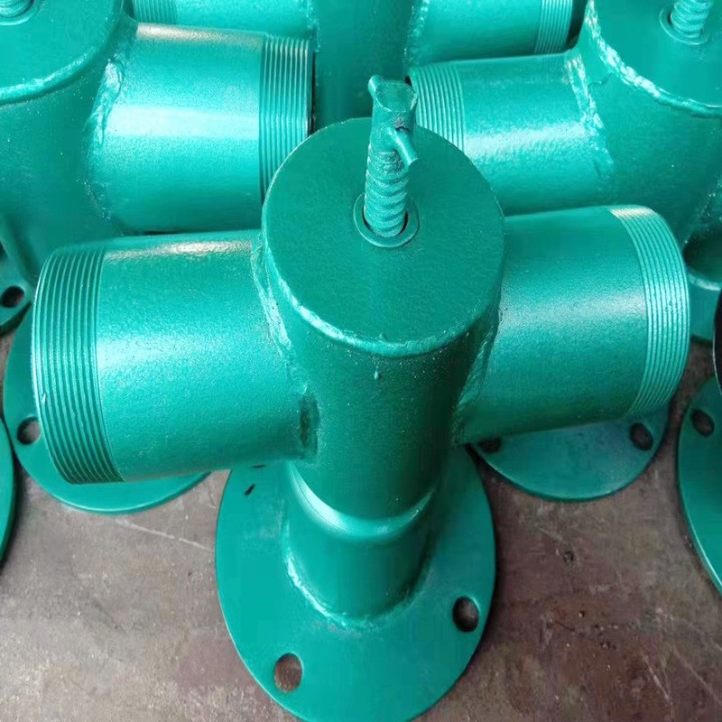 农田灌溉钢制出水栓双出口给水栓钢制双丝头农业法兰出水口