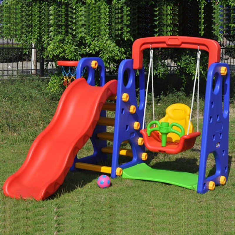 儿童乐园室内家用三合一滑滑梯 小型塑料小象滑梯 幼儿园游乐设施
