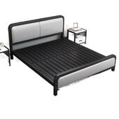 欧式 铁艺床1.8家用双人床简约现代1.5米公主铁床出租屋铁架单人床