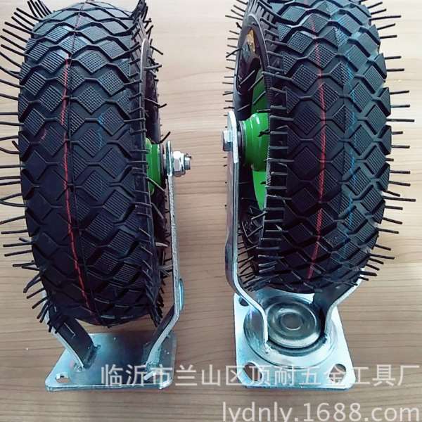 10寸350-4顶耐轮万向脚轮仓库手推车烧烤车平板车轮