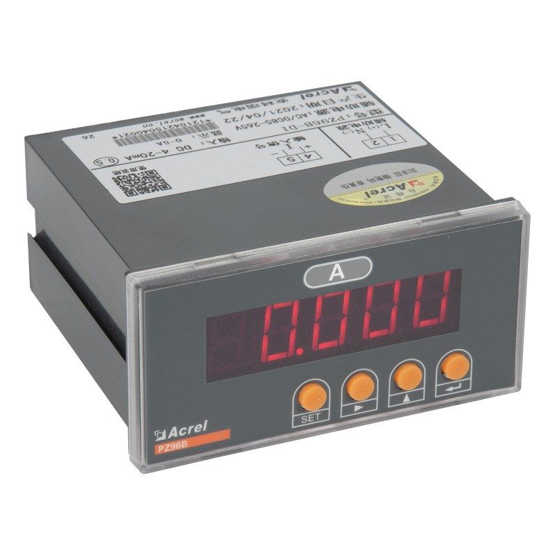 安科瑞PZ96B-DI反显表频率表直流电流表4-20mA模拟量变送输出功能
