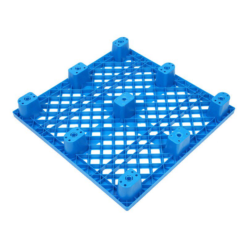 1010网格九脚塑料拖盘1000*1000*150物流托盘叉车拖板仓库防潮板