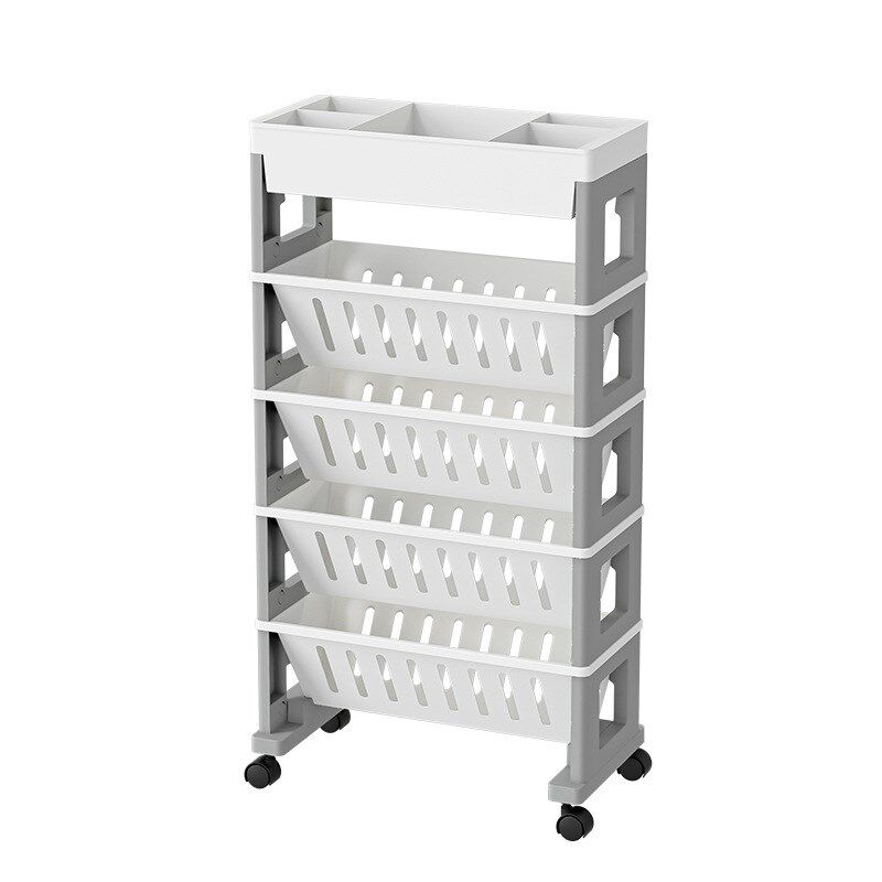 教室桌边书架可移动书桌旁书立架落地小推车置物架办公室收纳柜子