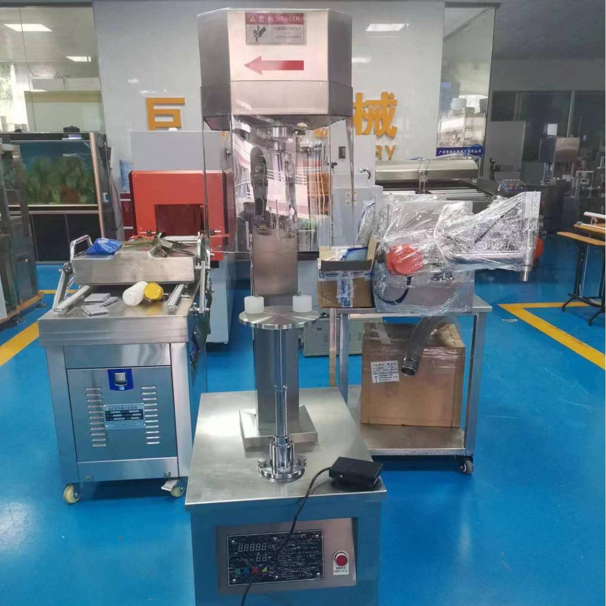 半自动锁盖机螺纹机油瓶旋盖机吊瓶药水瓶扎盖机玻璃酒瓶封口机