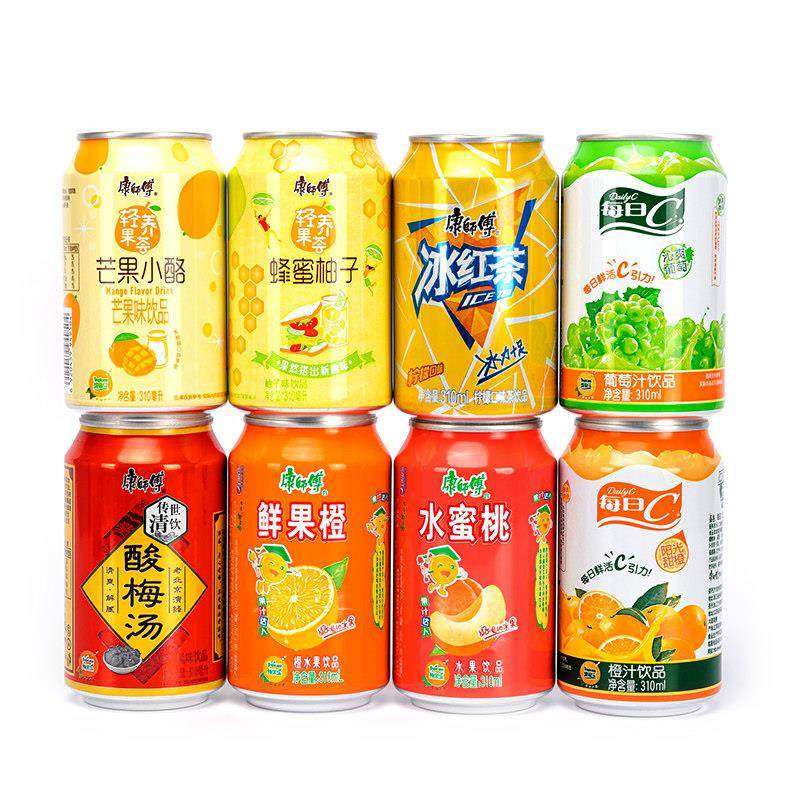 康师傅冰红茶310ml*2/6/12罐装鲜果橙水蜜桃水晶葡萄果汁饮料yb,咖啡/麦片/冲饮,果味/风味/果汁饮料,淘宝优惠券,粉丝福利购,淘宝优惠卷