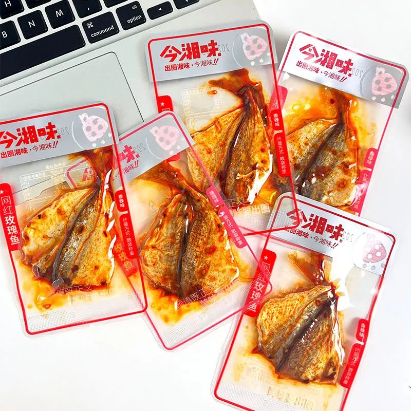 今湘味玫瑰鱼香辣味片片鱼湖南特产休闲零食追剧麻辣下饭即食小吃图片