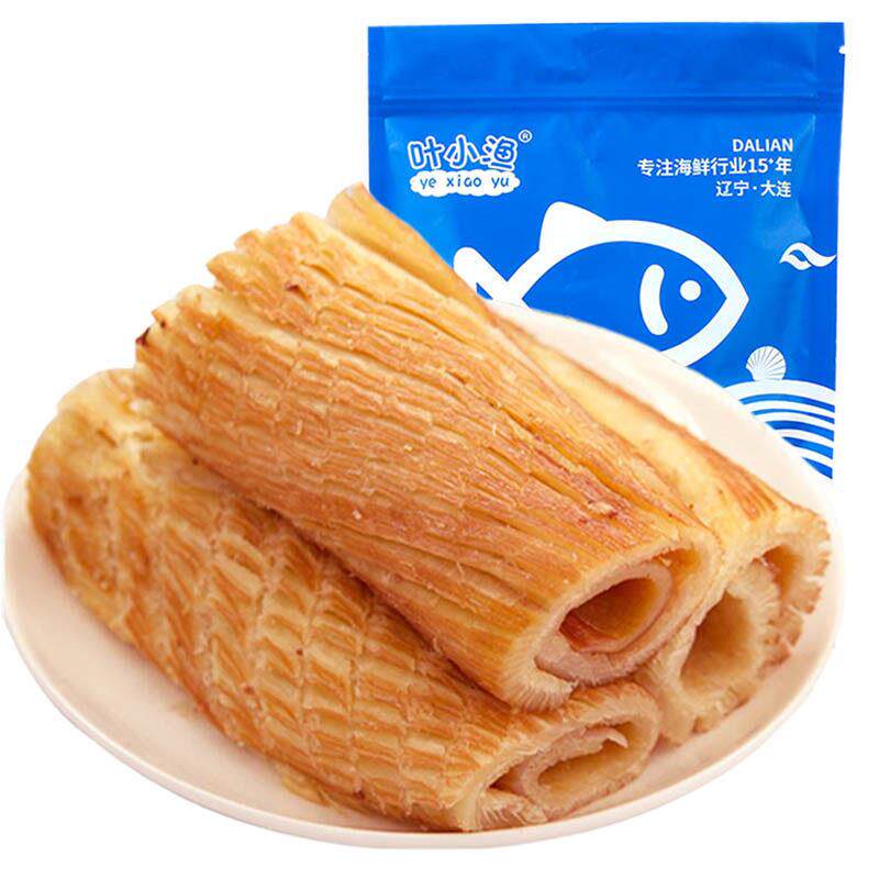 江能碳烤鱿鱼尾片150g海鲜零食小吃风琴鱿鱼丝烤鱼片大连特产包邮