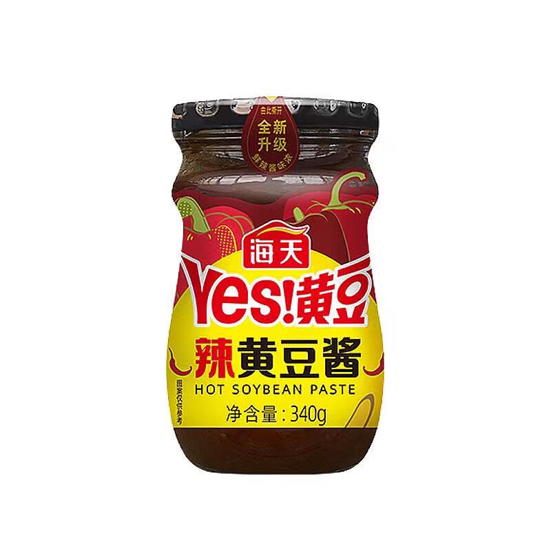 海天辣黄豆酱340g/瓶炒菜调味酱正宗老牌更放心
