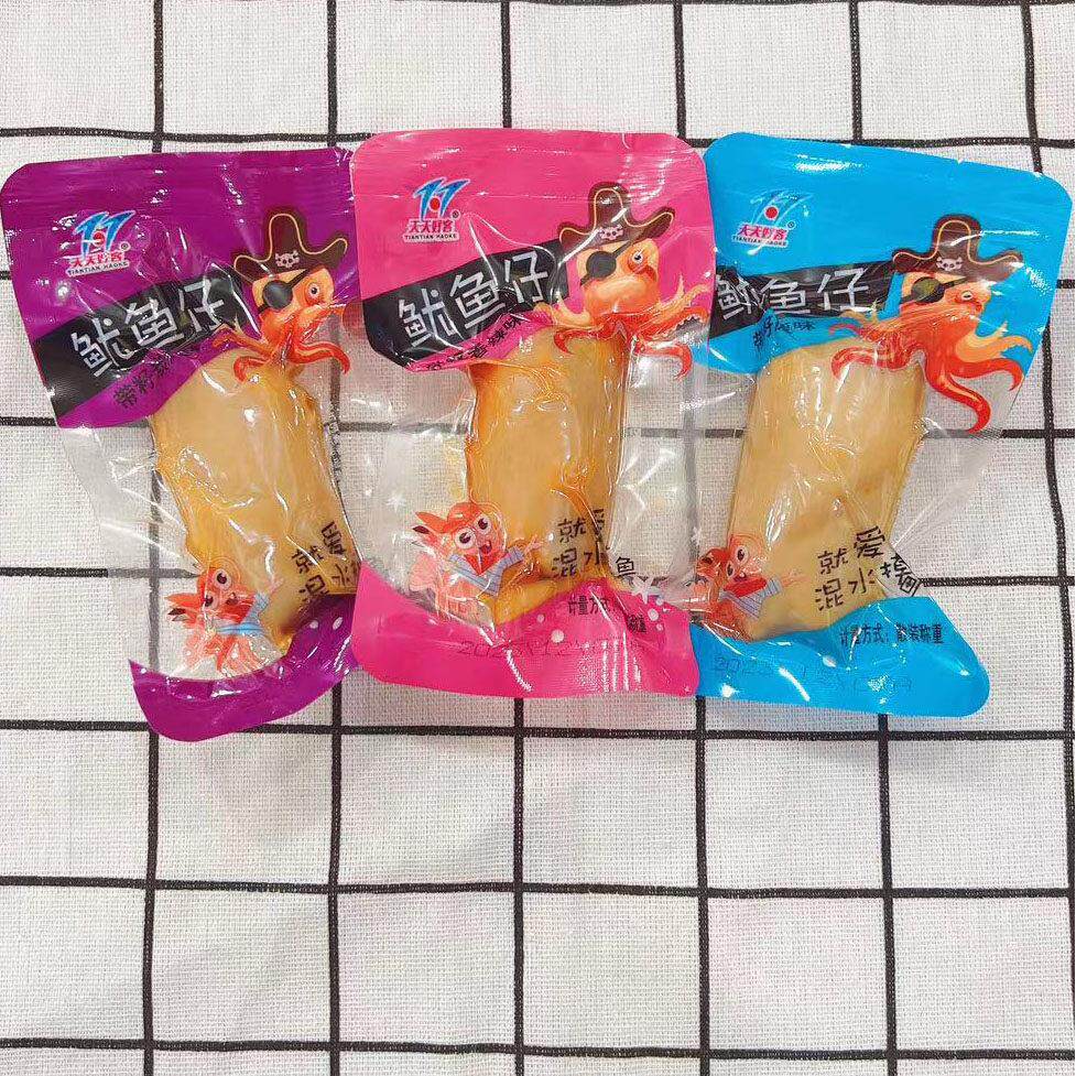 天天好客鱿鱼仔籽包装零食丹东特产即食海鲜原味250g 碳烤墨鱼仔