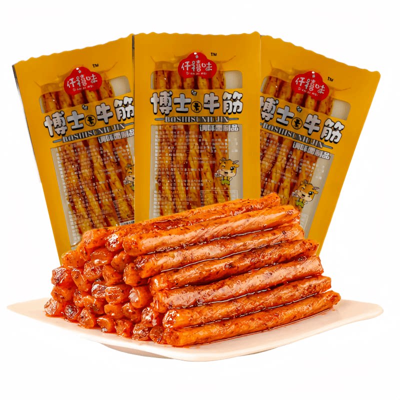 博士素牛筋辣条批发香辣味休闲零食麻辣8090后儿时怀旧小吃