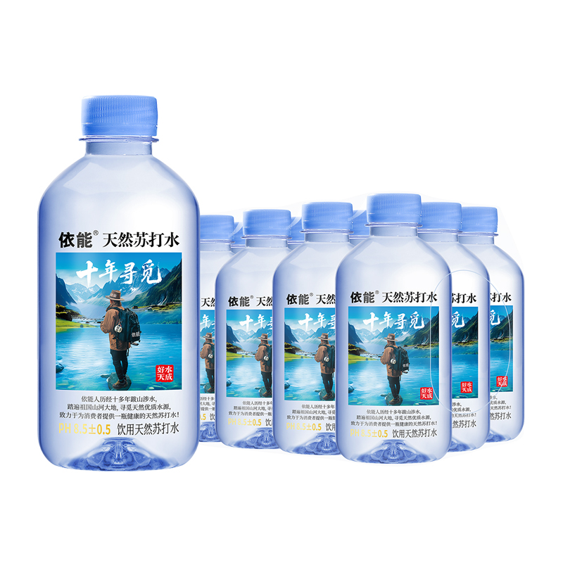 依能天然苏打水弱碱性PH值8.5±0.5 饮用水360ml*12瓶天然水