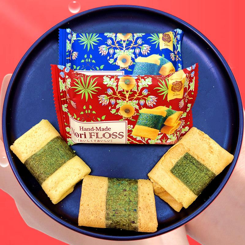 彩虹日记海苔鸡蛋卷饼干散装喜饼结婚庆伴手礼点心独立小包装零食