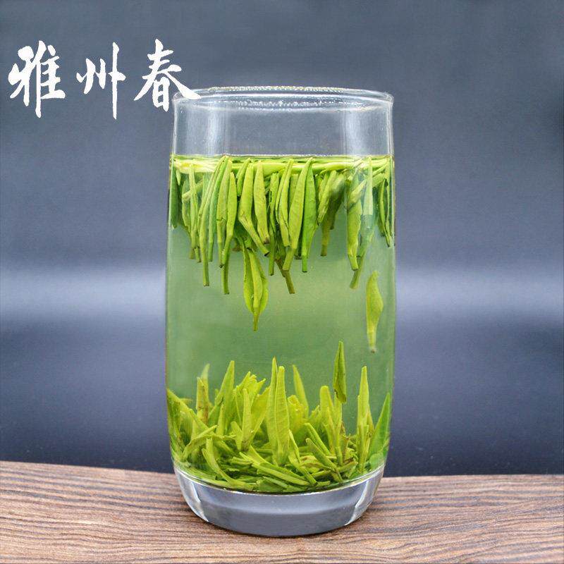 雀舌绿茶2025新茶四川蒙顶山茶明前春茶特级毛尖竹叶炒青散装250g
