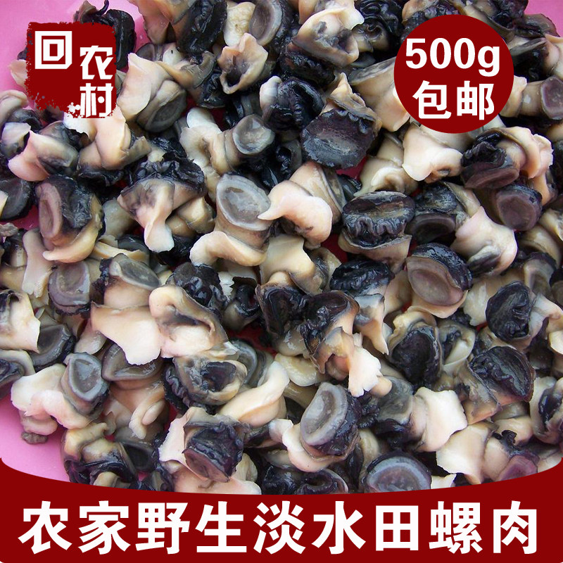 湖南干田螺肉500g 螺蛳肉大田螺肉 新鲜田螺肉干货晒干螺丝肉