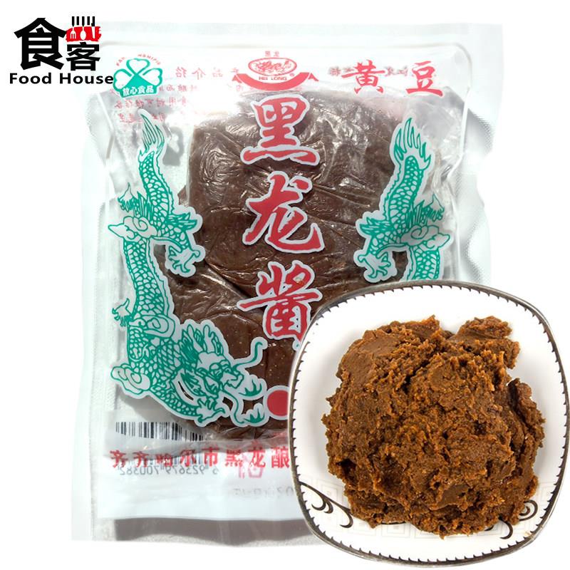 黑龙酱膏齐齐哈尔黄豆酱200g东北大酱农家酱固体酱炸酱面鸡蛋蘸酱