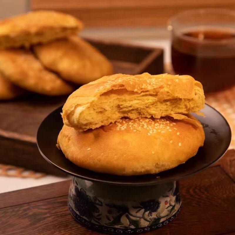 晋雁润明山西代县特产松香莜面饼手工粗粮中式糕点早晚餐干粮主食