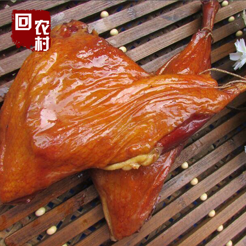 腊鸭腿湖南特产腊味腊肉 农家土家特产烟薰咸鸭腿蒸菜