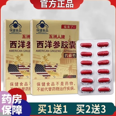 西洋参胶囊花旗参人参kang疲劳