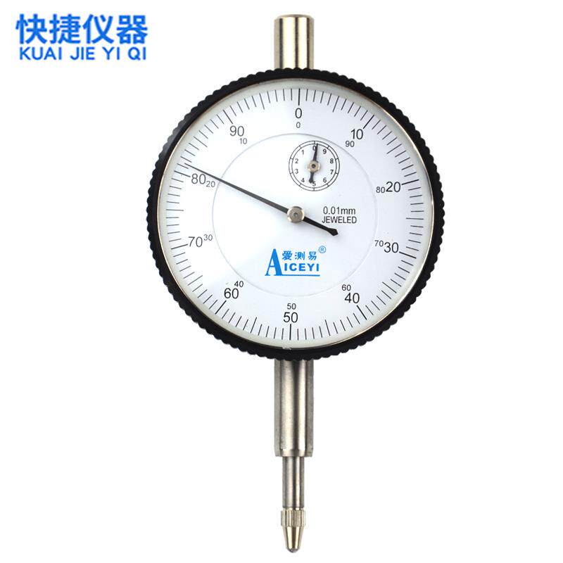 香港爱测易指针百分表0-10*0.01指示表精度机械量表测头千分表