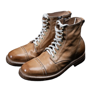 066原色马丁靴.066英伦风固特异男士 休闲百搭真皮男靴 时尚