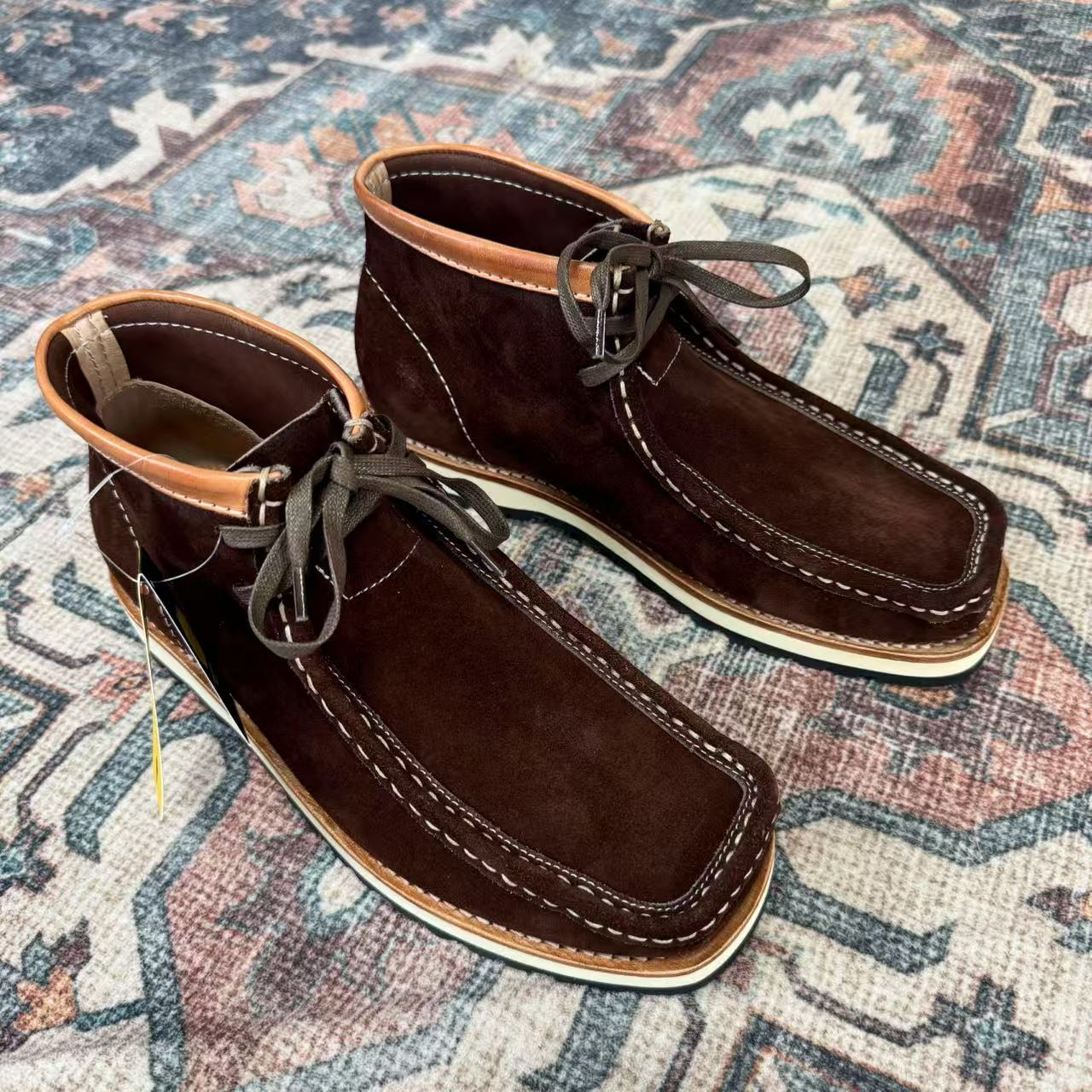 1527V袋鼠鞋.Vibram大黄底复古手工固特异牛皮反绒英伦真皮男鞋