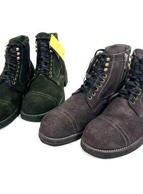 076V马皮反绒工装鞋.Vibram底美式经典8083头层反绒马皮靴高帮鞋