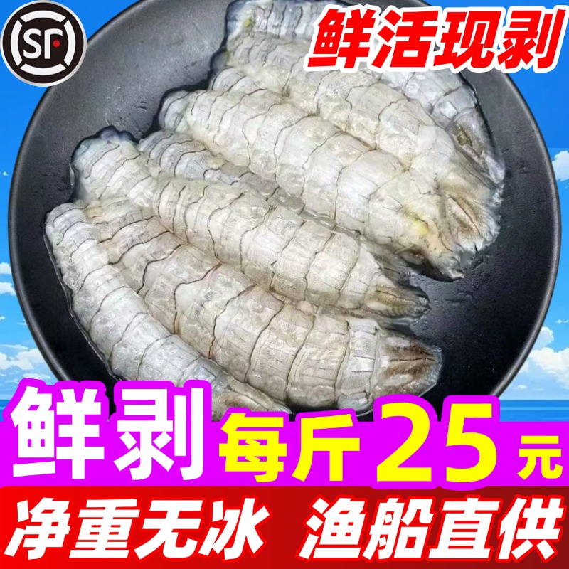 皮皮虾肉濑尿虾肉鲜活鲜剥虾爬肉冷冻饺子馅大虾姑海鲜虾仁虾婆肉