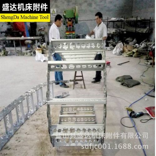 机床坦克链 TL155桥式钢制拖链 数控机床钢铝链条 钢铝拖链