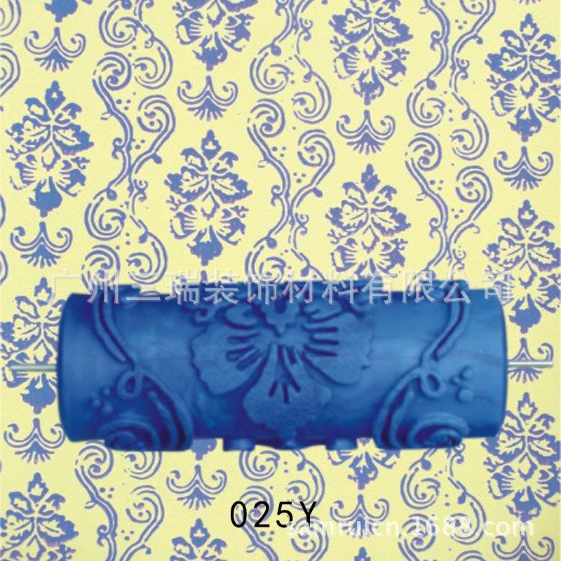 5寸液体壁纸印花滚筒刷墙工具墙纸滚花模具墙艺涂料印花滚筒001Y